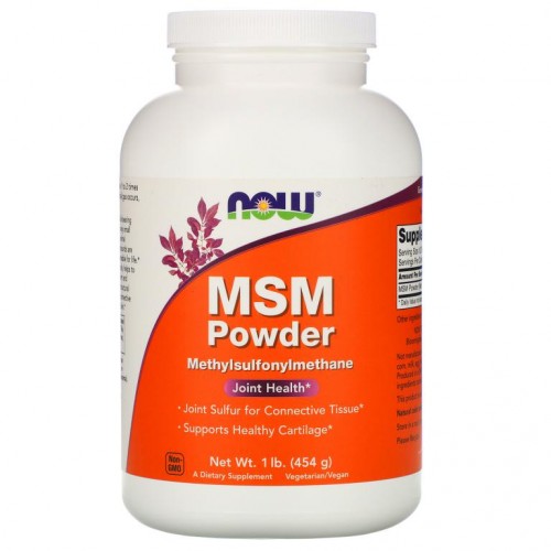 NOW Foods, MSM 분말, 454g(1lb)
