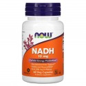 NOW Foods, NADH, 10mg, 베지 캡슐 60정