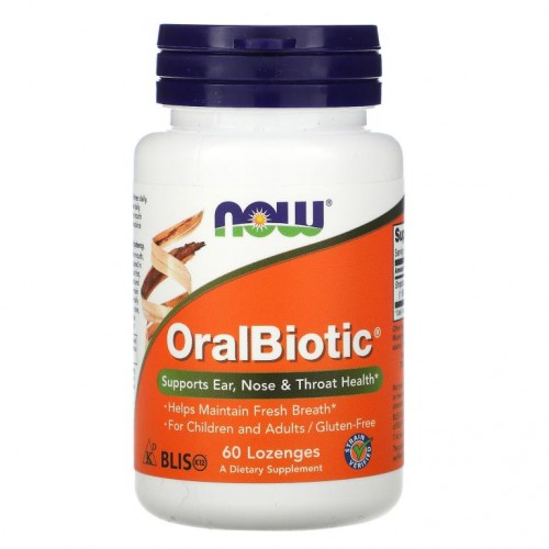 NOW Foods, OralBiotic, 사탕 정제 60정