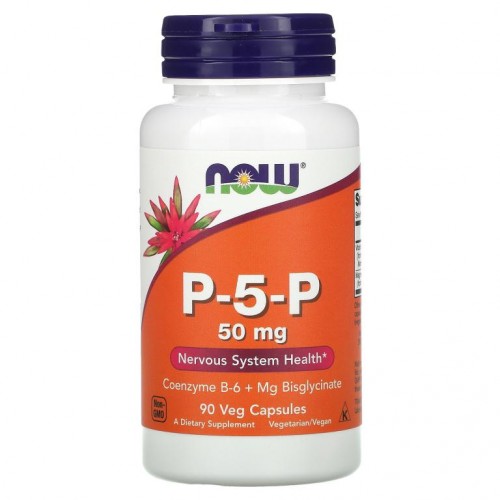 NOW Foods, P-5-P, 50mg, 베지 캡슐 90정