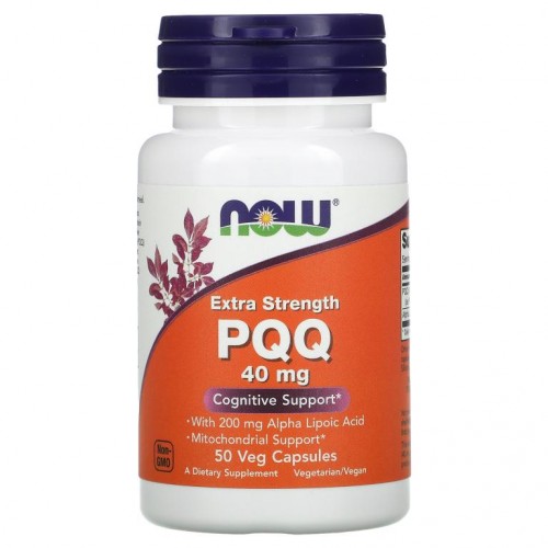 NOW Foods, 엑스트라 스트렝스 PQQ, 40mg, 베지 캡슐 50정
