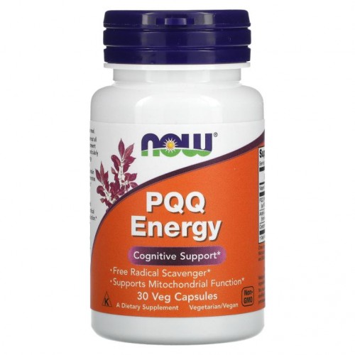 NOW Foods, PQQ Energy, 20mg, 베지 캡슐 30정