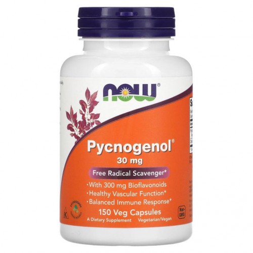 NOW Foods, Pycnogenol, 30mg, 베지 캡슐 150정