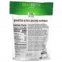 NOW Foods, Real Food, 구운 아몬드, 바다 소금 첨가, 16 oz (454 g)