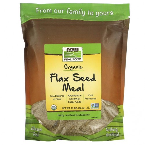 NOW Foods, Real Food, 유기농 아마씨 밀, 624g(1.4lbs)