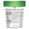 NOW Foods, Real Food, 유기농 스틸 컷 오트, 907g(2lbs)