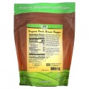 NOW Foods, Real Foods, 유기농 다크 브라운 슈가, 454g(16oz)