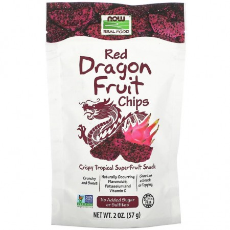 NOW Foods, Real Foods, 레드 드래곤 과일 칩스, 57g (2 oz)