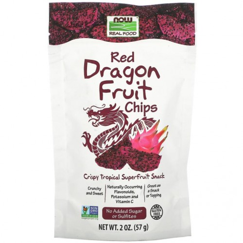 NOW Foods, Real Foods, 레드 드래곤 과일 칩스, 57g (2 oz)