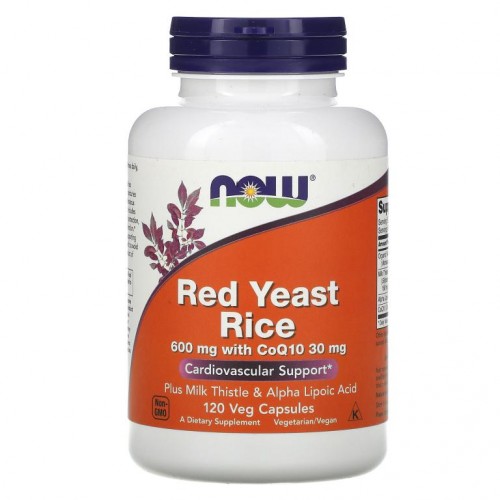 NOW Foods, 홍국(Red Yeast Rice), 120 베지 캡슐