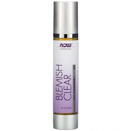 NOW Foods, Solutions, 블레미쉬 클리어, 젤 클렌저, 퓨리파이, 118ml (4 fl oz)