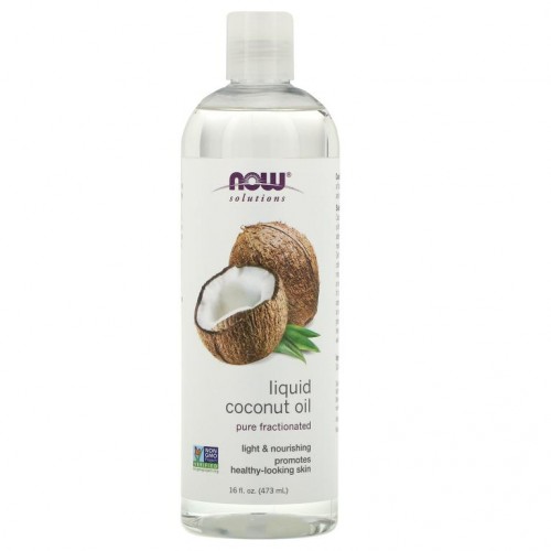 NOW Foods, Solutions, 액상 코코넛오일, 순수 분획, 473ml(16 fl oz)
