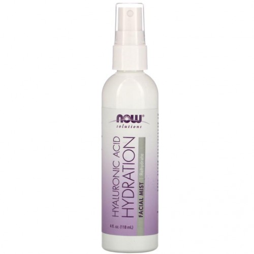 NOW Foods, Solutions, 히알루론산 하이드레이션 페이셜 미스트, 118ml (4 fl oz)