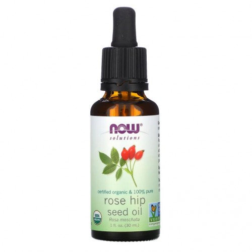NOW Foods, Solutions, 유기농 인증 로즈힙 씨오일, 30ml(1fl oz)