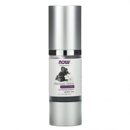 NOW Foods, Solutions, 차콜 디톡스 모이스처라이저, 30ml(1fl oz)