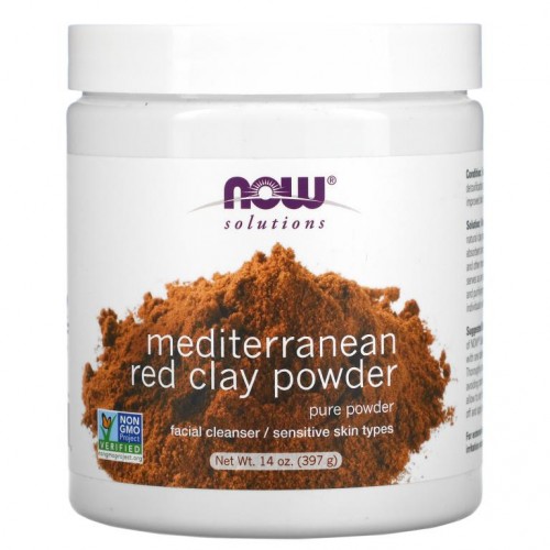 NOW Foods, Solutions, 지중해 붉은 점토 가루, 397g(14oz)