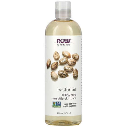 NOW Foods, Solutions, 캐스터오일, 473ml(16fl oz)