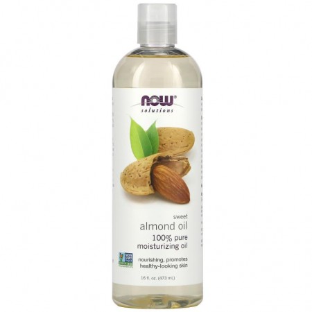 NOW Foods, Solutions, 스위트 아몬드 오일, 473ml(16fl oz)