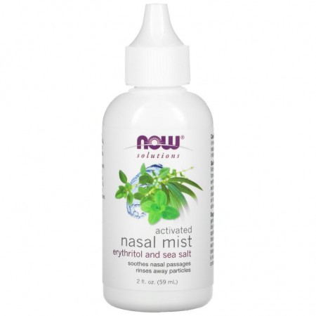 NOW Foods, Solutions, 활성 비강용 미스트, 59ml(2fl oz)