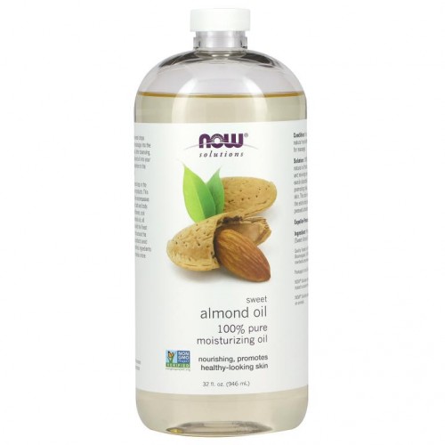 NOW Foods, Solutions, 스위트아몬드 오일, 946ml(32fl oz)