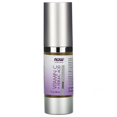 NOW Foods, Solutions, 비타민C & 페룰산 세럼, 30ml (1 fl oz)