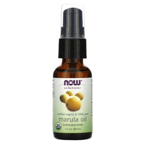 NOW Foods, Solutions, Certified Organic & 100% Pure Marula Oil, 1 fl oz (30 ml)