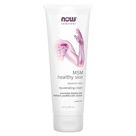 NOW Foods, Solutions, MSM 헬시 스킨, 리포솜 로션, 237ml(8fl oz)