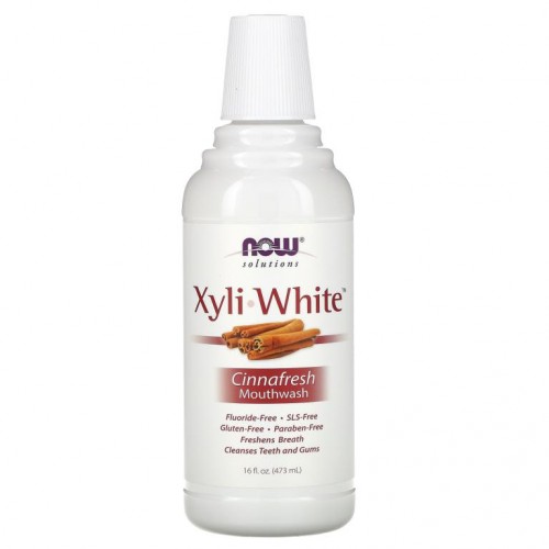 NOW Foods, Solutions, XyliWhite 구강 청결제, 시나프레시, 473ml(16fl oz)
