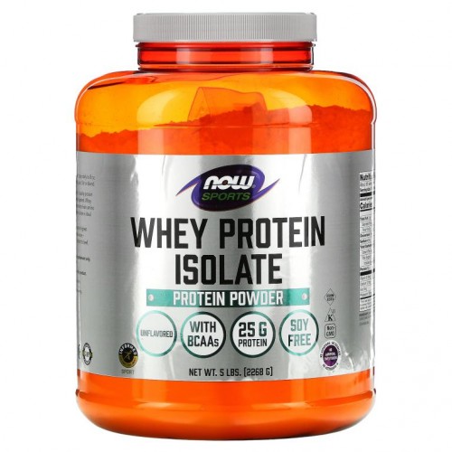 NOW Foods, Sports, 분리 유청 단백질, 무맛, 2,268g(5lbs)