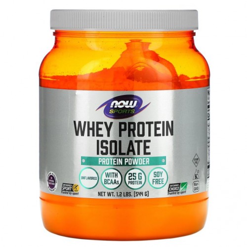 NOW Foods, Sports, 분리 유청 단백질, 무맛, 544g(1.2lbs)