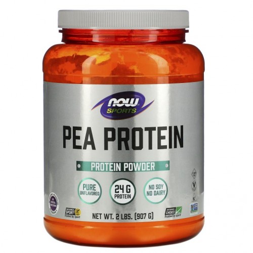 NOW Foods, Sports, 완두 단백질, 순수 무맛, 907g(2lbs)