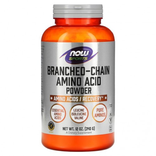 NOW Foods, Sports, 분지사슬아미노산 분말, 340g(12oz)