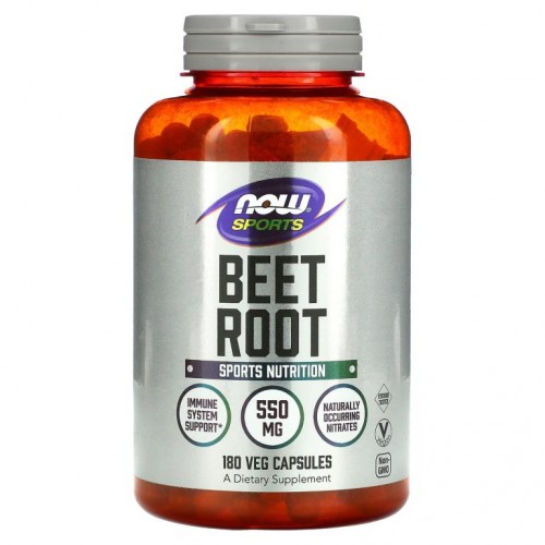 NOW Foods, Sports, 사탕무 뿌리, 550mg, 베지 캡슐 180정