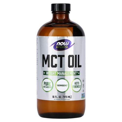 NOW Foods, Sports, MCT 오일, 무맛, 473ml(16fl oz)