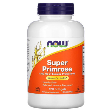 NOW Foods, Super Primrose, 달맞이꽃오일, 1,300mg, 소프트젤 120정