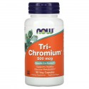 NOW Foods, 트라이 크로미늄(Tri-Chromium), 500 mcg, 90 식물성 캡슐