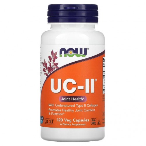 NOW Foods, UC-II 관절 건강, 비변성 타입 II 콜라겐, 베지 캡슐 120정
