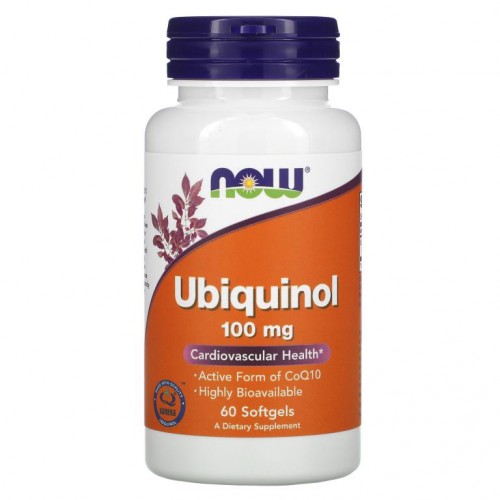 NOW Foods, Ubiquinol, 100mg, 소프트젤 60정