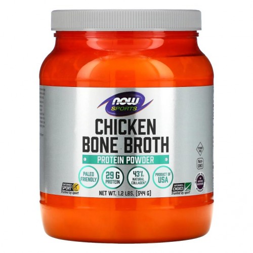 NOW Foods, 닭 뼈 육수 프로틴 파우더, 544g(1.2lbs)