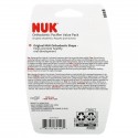 NUK, Orthodontic Pacifier Value Pack,, 0-6 Months, Green, 3 Pack