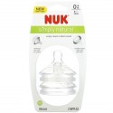 NUK, Simply Natural, Slow Flow Bottle Nipples, 0 + Months, 2 Nipples