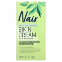 Nair, 헤어 리무버, 비키니 크림, 민감성 포뮬러, 녹차 함유, 48g(1.7oz)