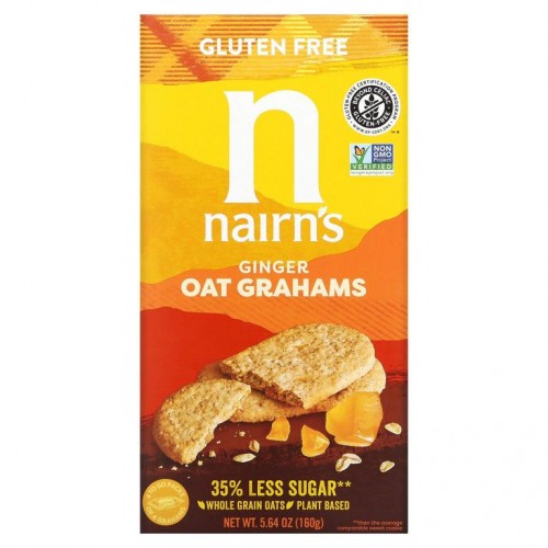 Nairn's, 귀리 그레이엄, 글루텐 무함유, 편강, 160g(5.64oz)