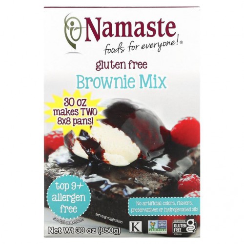 Namaste, 브라우니 믹스, 글루텐 없음, 30 온스 (850g)
