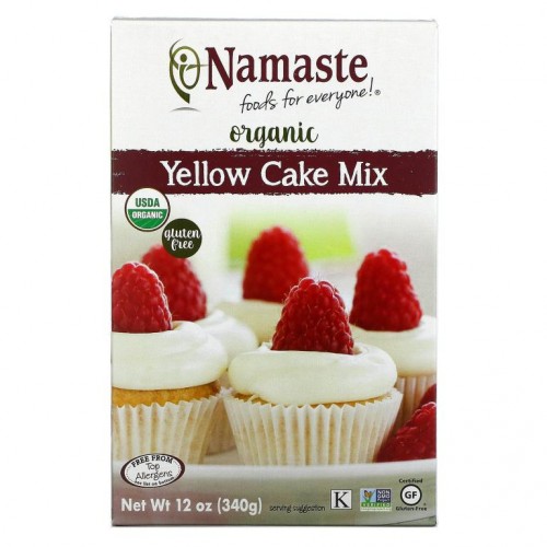 Namaste, Organic Yellow Cake Mix, 12 oz (340 g)