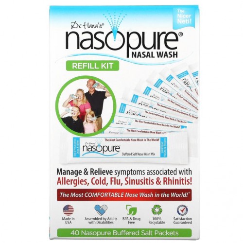 Nasopure, 비강 세척 시스템, 리필 키트, 1키트