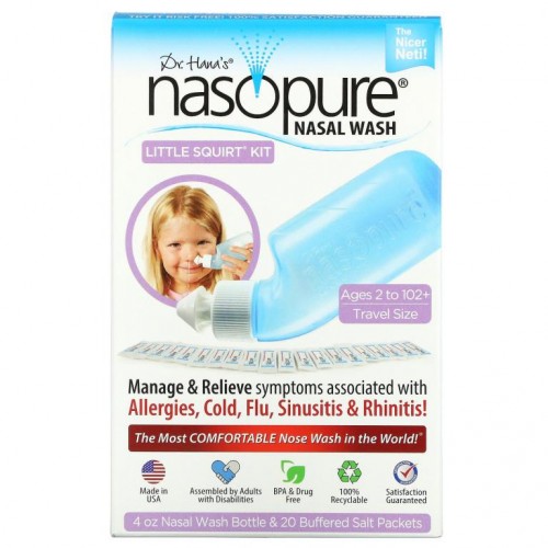 Nasopure, 비강 세척 시스템, Little Squirt 키트, 1 키트
