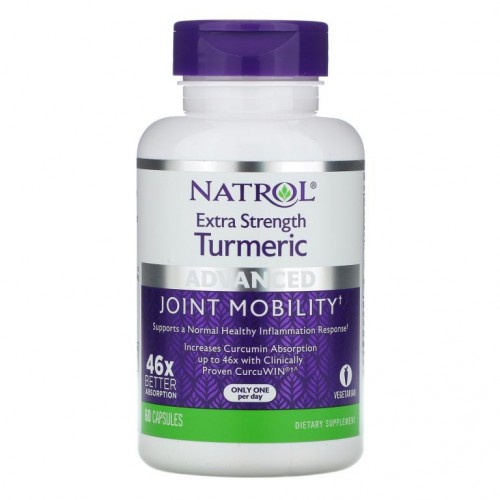 Natrol, 엑스트라 스트렝스 터메릭, 어드밴스드, 60 캡슐