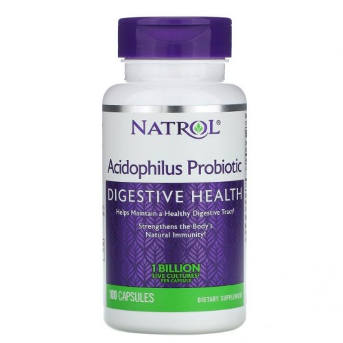 Natrol, 애시도필러스 프로바이오틱, 10억, 캡슐 100정