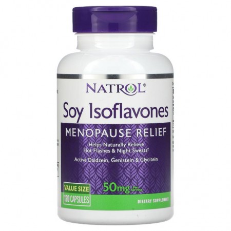 Natrol, 대두 이소플라본, 10 mg, 캡슐 120정